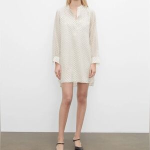 Club Monaco Popover Silk Tunic Dress. NWT